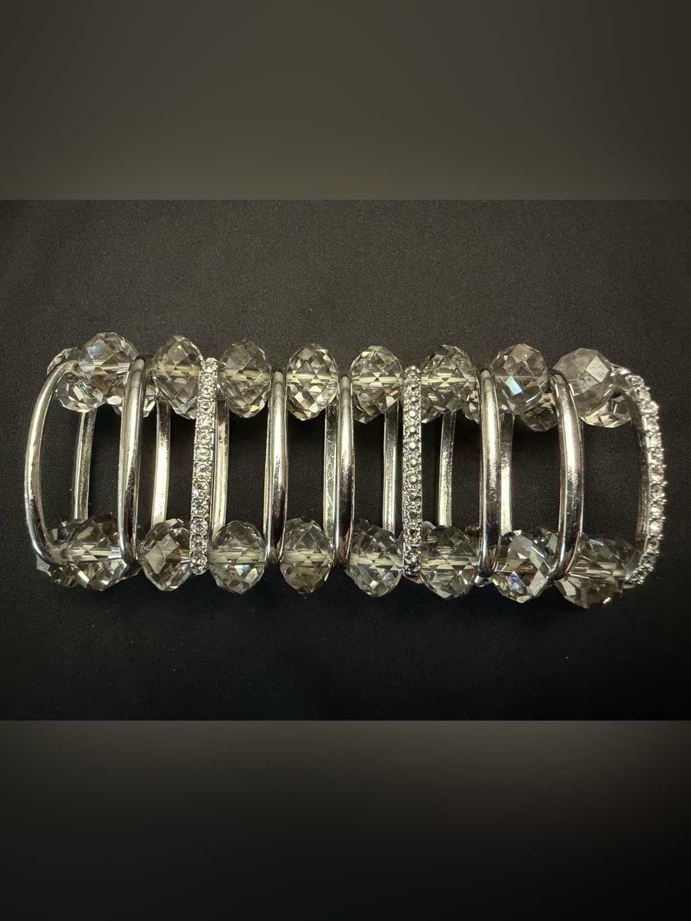 Park Lane Odyssey Swarovski Crystal Bracelet Silver Retired $119